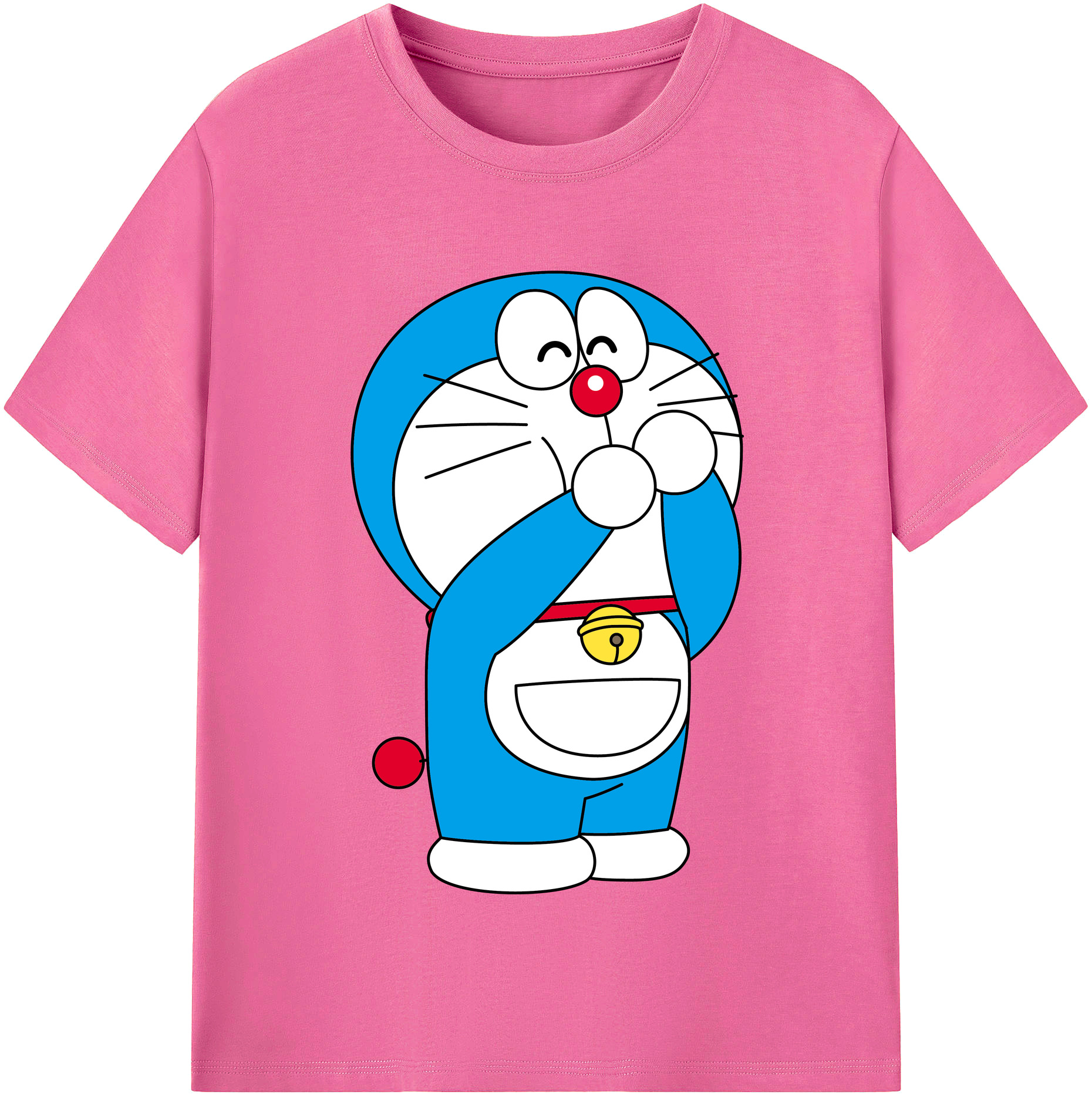 （画像用） ドラえもん Doraemon レディースカジュアルプリントTシャツ（綿100％）